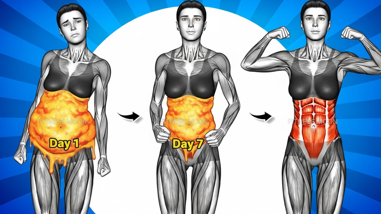 30-Min Standing Abs Workout 🔥 Burn Belly Fat Fast & Get a Flat Stomach in 7 Days ✨