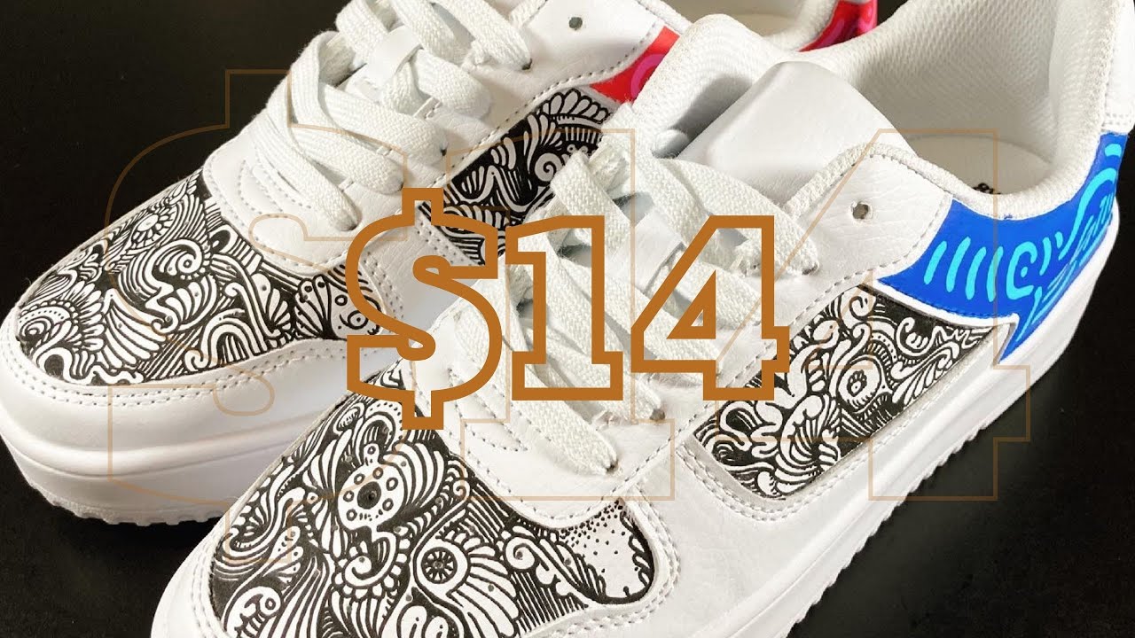 Customizing $14 Walmart Shoes