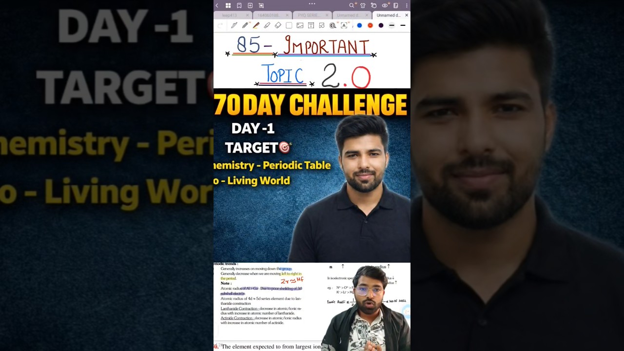 70 DAY CHALLENGE| DAY - 1 😱😱 Accept The Challenge 💪| Crack NEET If You Have The Power 🔥🔥 