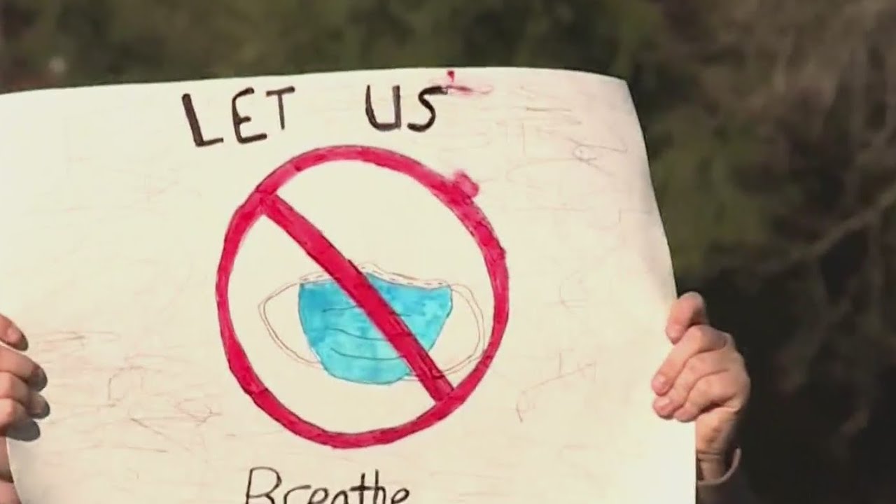 La Center students protest Washington mask mandate