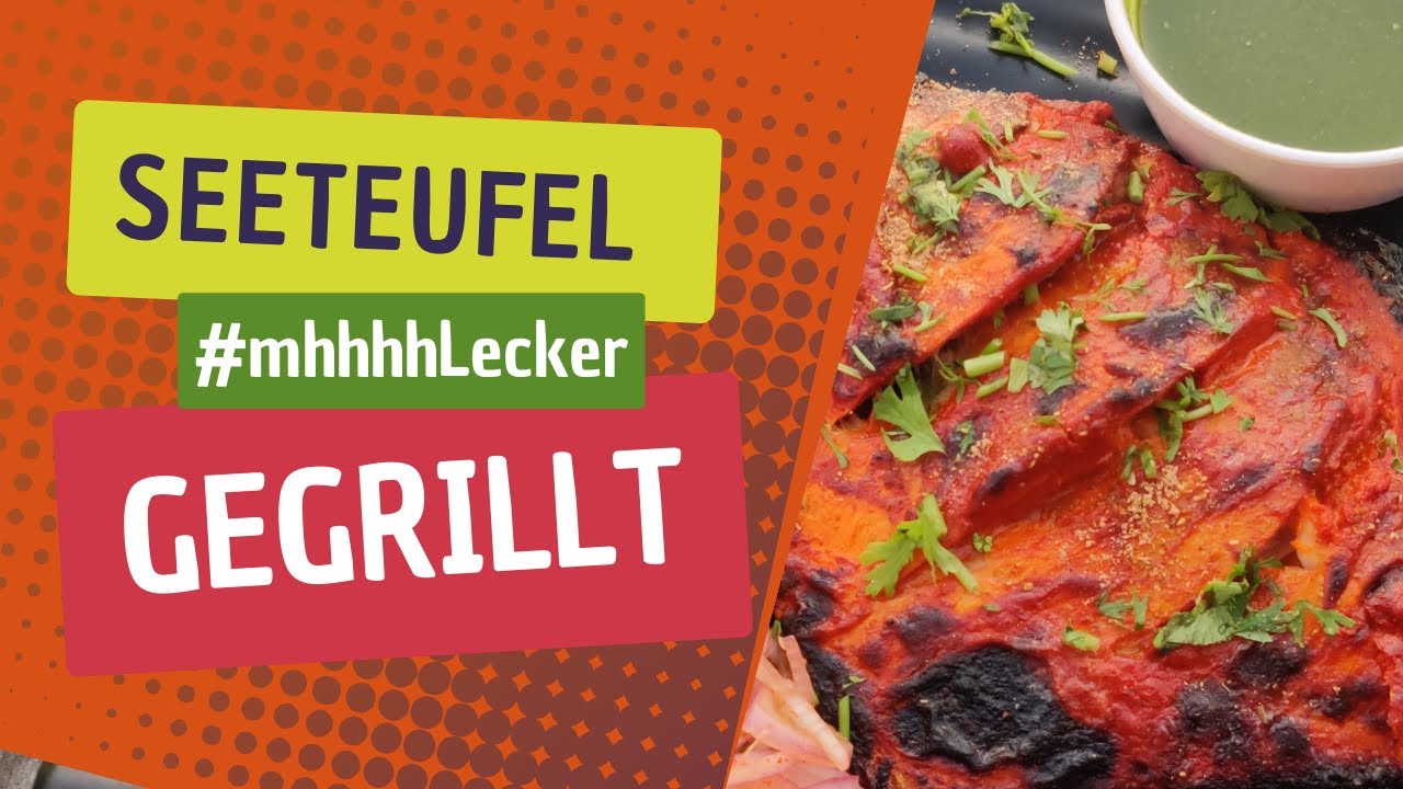 Seeteufel grillen und zubereiten auf dem Schwenkgrill