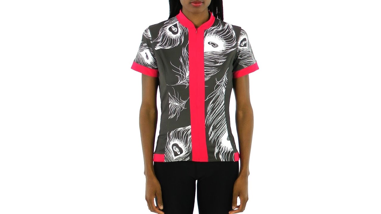 SheBeest Women's S-Cut Peacock Cycling Jersey | SwimOutlet.com
