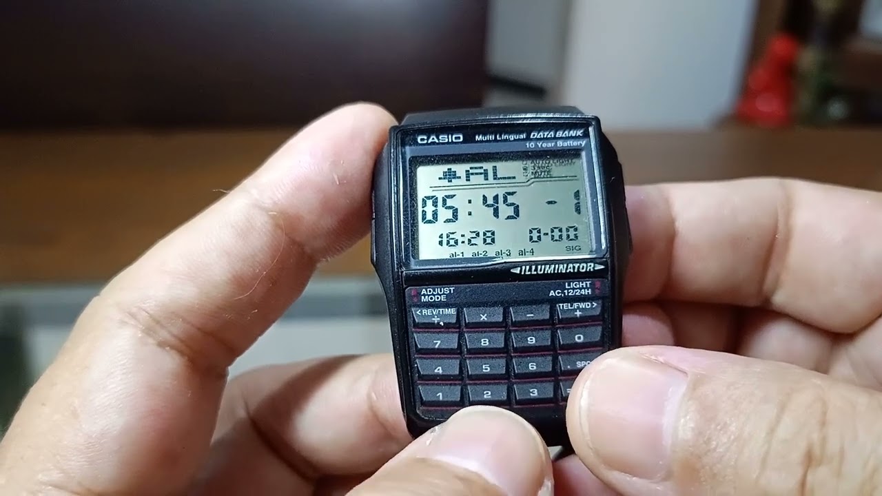 alarme Casio calculadora acertar.
