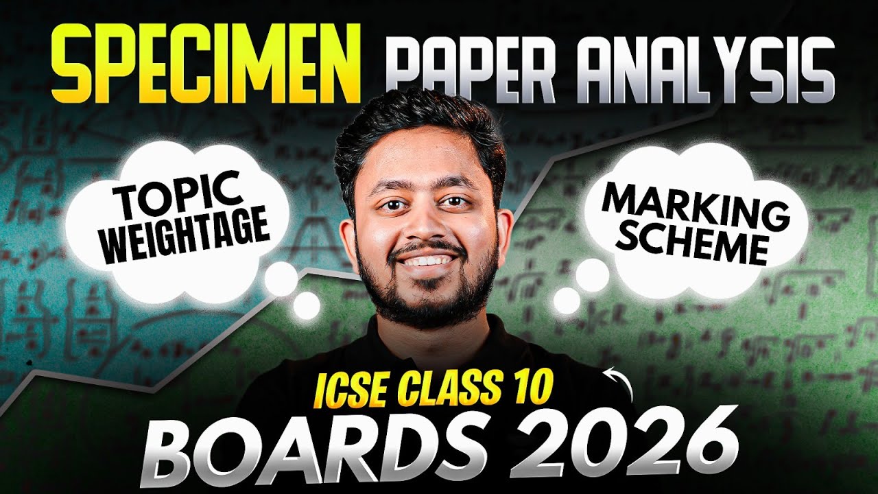 ICSE Class 10 Maths Marks Breakdown 2026 📊 | Chapter-wise Weightage & Tips | Shubhanshu Sir
