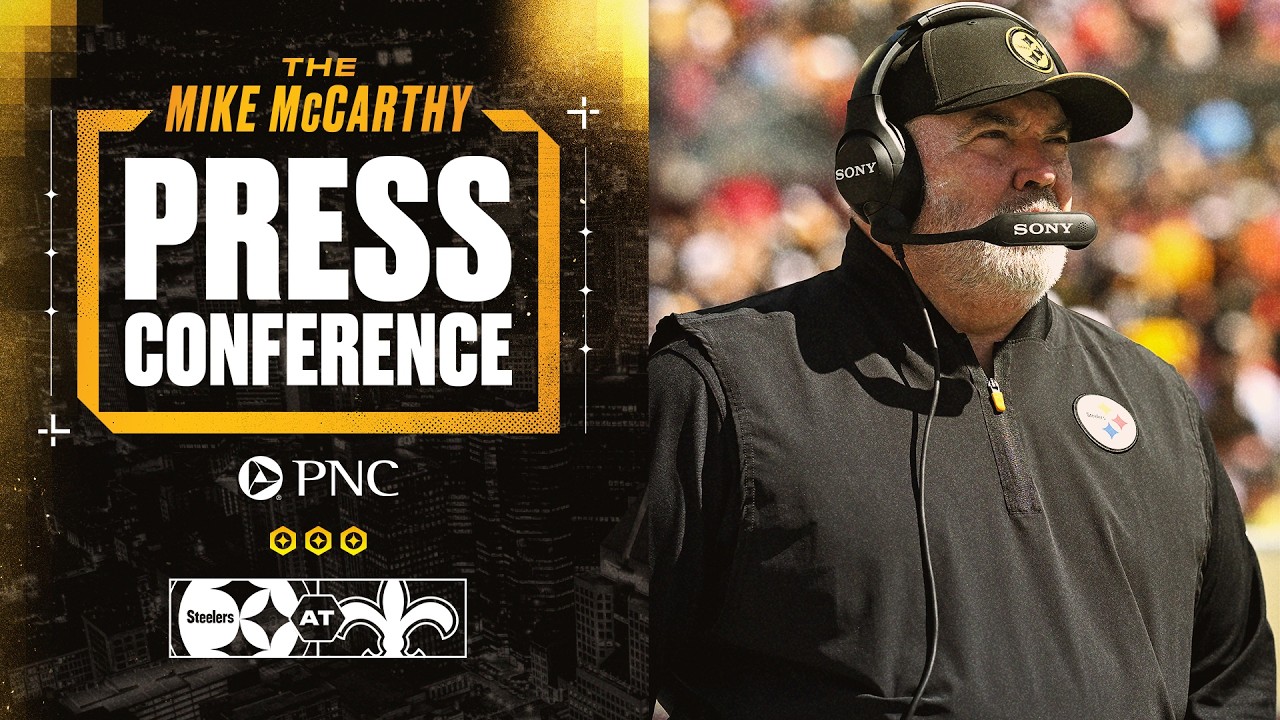 Coach McCarthy Press Conference (Week 7 at New Orleans Saints) | Pittsburgh Steelers