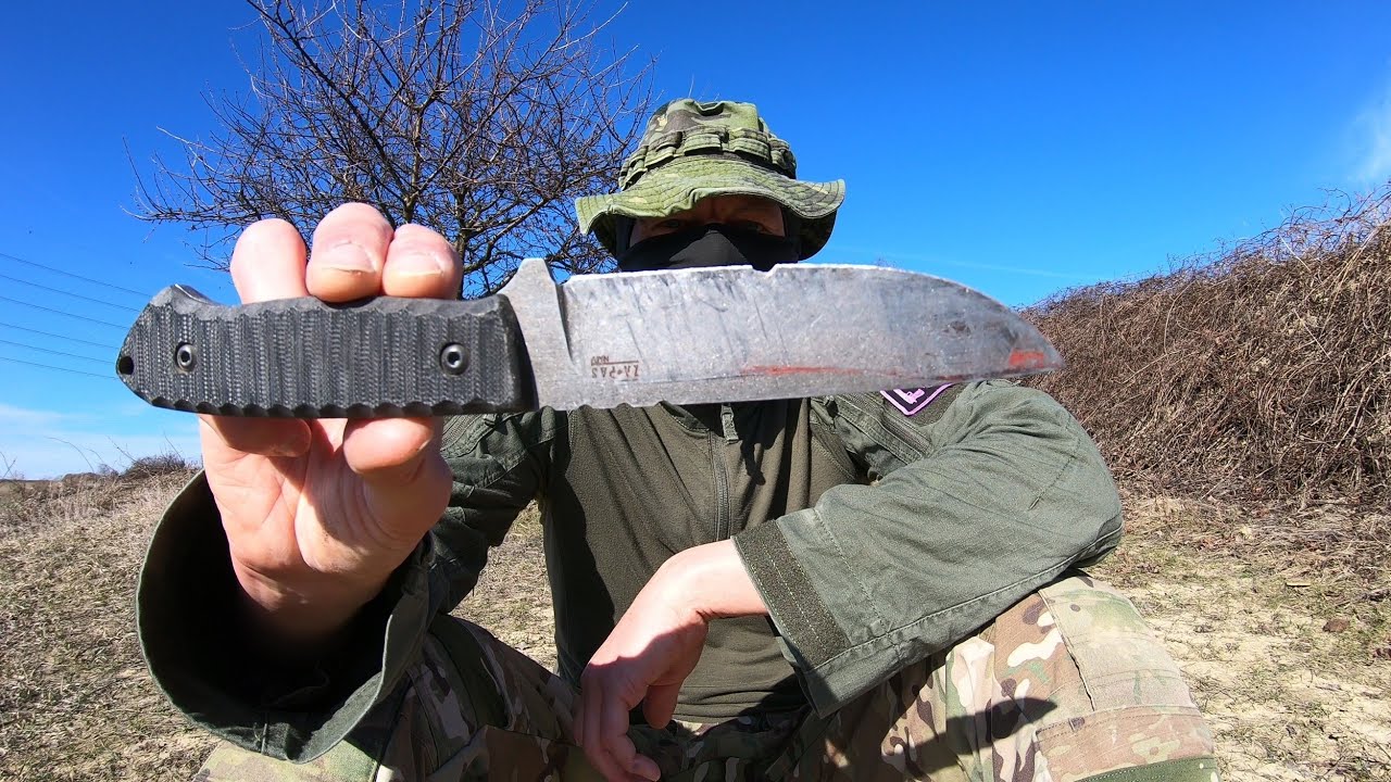 ZA-PAS Ultra Outdoor - made in POLAND - KNIFE DESTRUCTION TEST - UNTIL IT BREAKS - G10 HANDLE