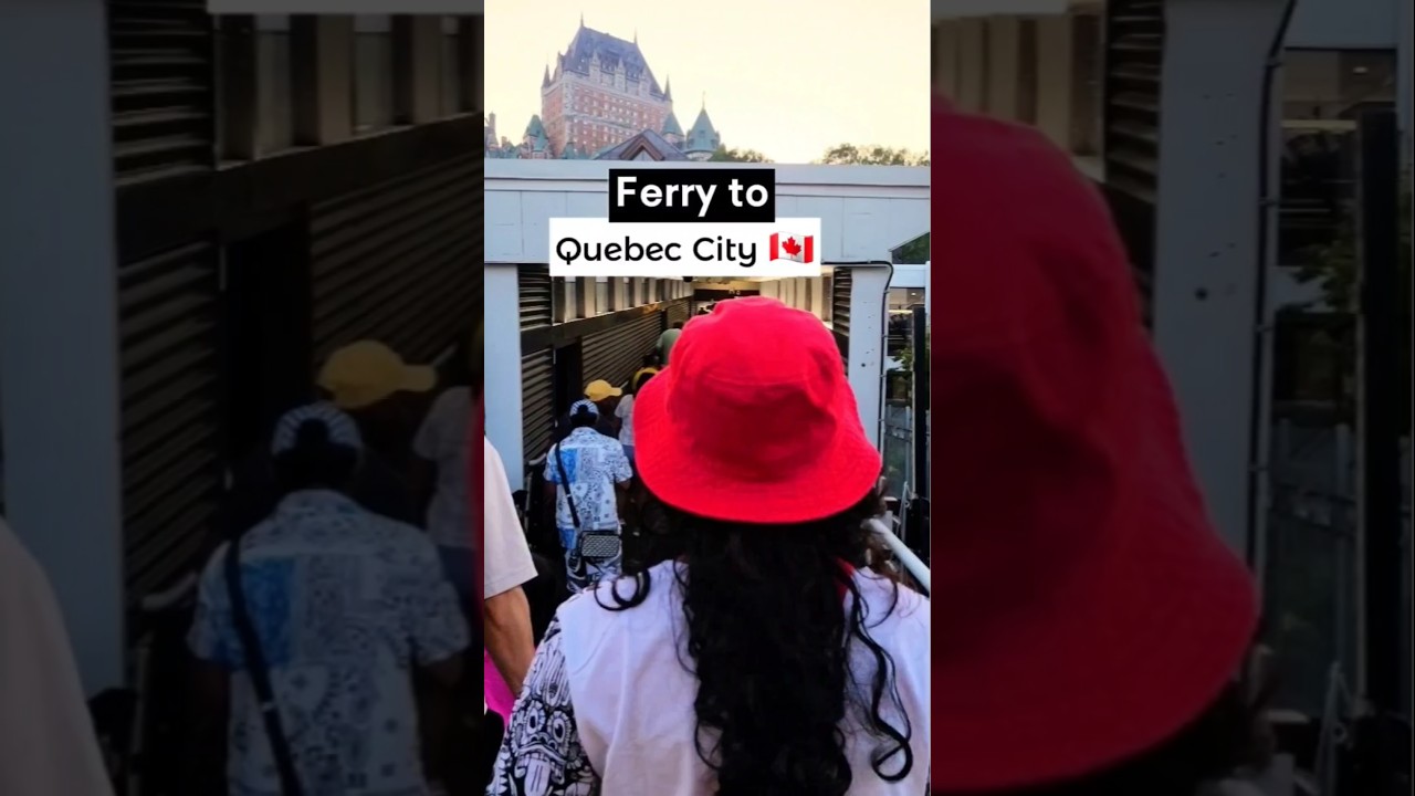 Quebec City beauty & the ferry experience #shorts #youtubeshorts #beautiful #travel #quebec