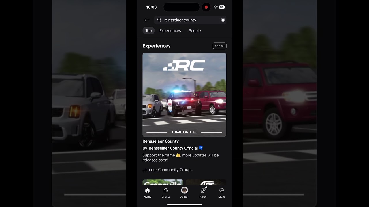 Rensselaer county is back! #roblox #fyp #car #rp #baddrivers