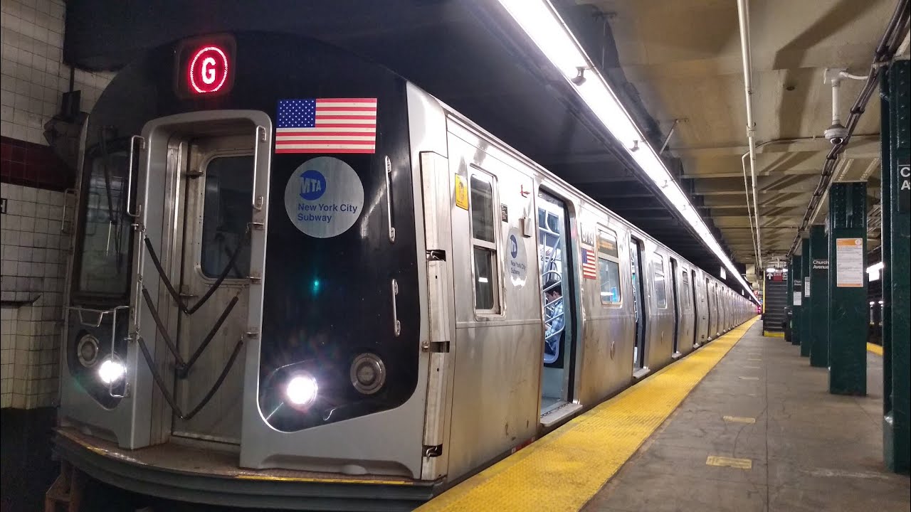 NYC Subway: R160 Alstom & Siemens (G) Train Action @ Church Avenue