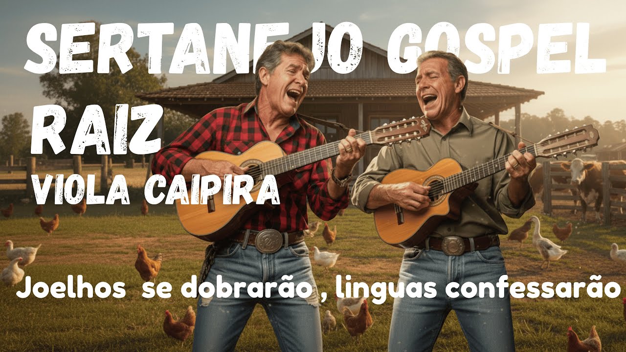 JOELHOS SE DOBRARÃO LINGUAS CONFESSARÃO - GOSPEL SERTANEJO DE RAIZ    🔥🎙️ 🎶   🎸