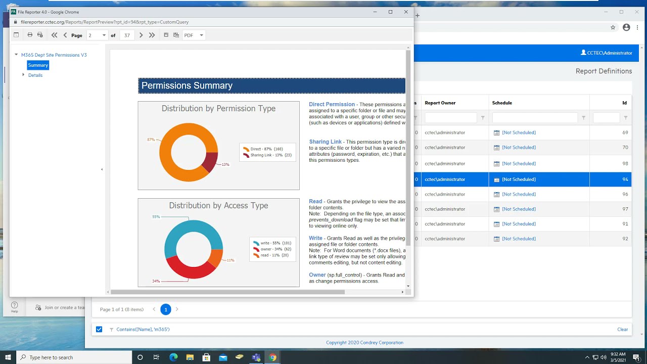 OpenText Data Access Governance (DAG) - Microsoft 365 Permissions and Sharing (File Reporter 4.0)