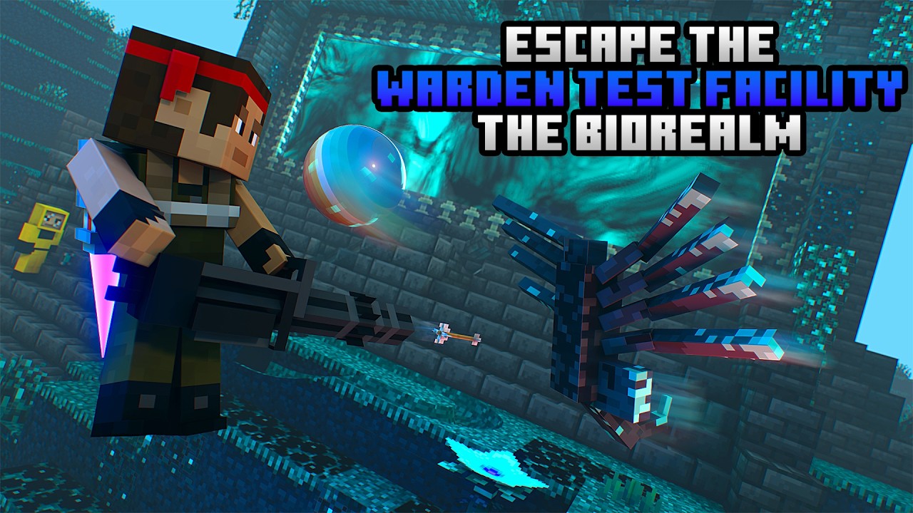 Escape The Warden Test Facility - The Biorealm - MINECRAFT Marble Run