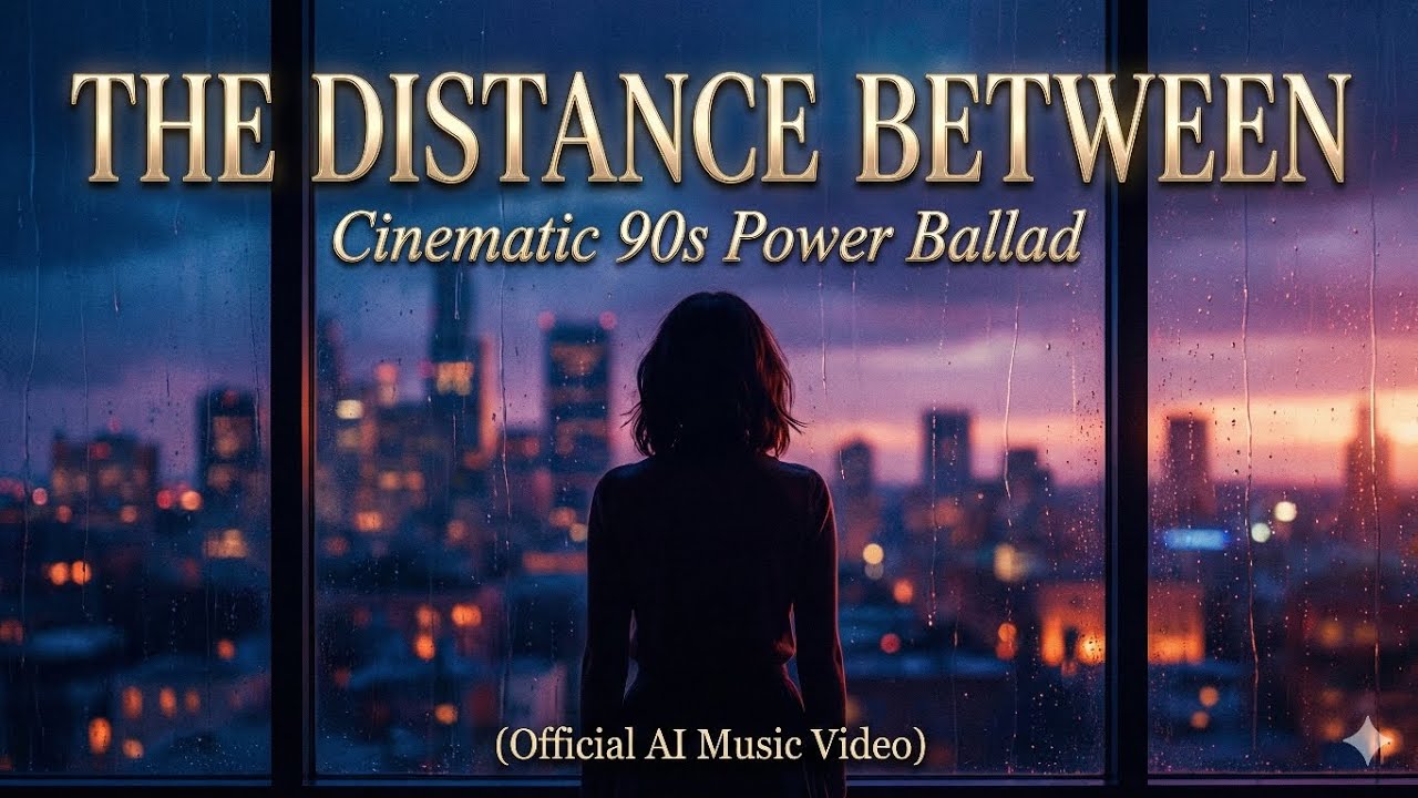 The Distance Between - Cinematic 90s Power Ballad (Official AI Music Video)