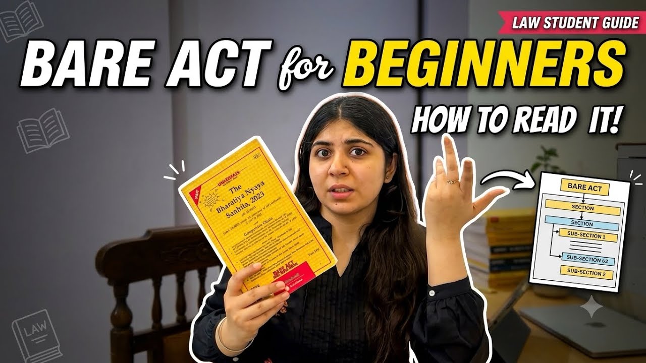 BARE ACT Reading Strategy Part #1 | Kirti Suri
