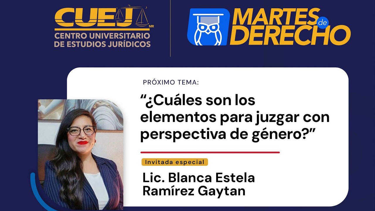 Cuáles son los elementos para juzgar con perspectiva de género/Martes de derecho