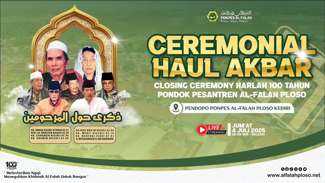 (LIVE) CLOSING CEREMONY HARLAH 100 TAHUN & HAUL AKBAR MASYAYIKH PP AL FALAH PLOSO