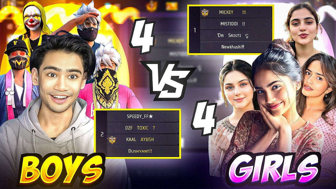 BOYS VS GIRLS  | 4 V 4 CHALLENGE  || THE STAR
