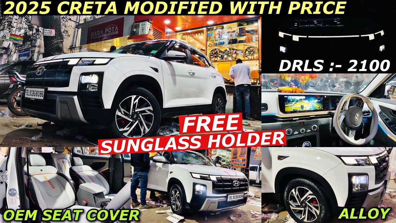 2025 HYUNDAI CRETA E BASE MODEL MODIFIED WITH PRICING | CRETA MODIFICATION