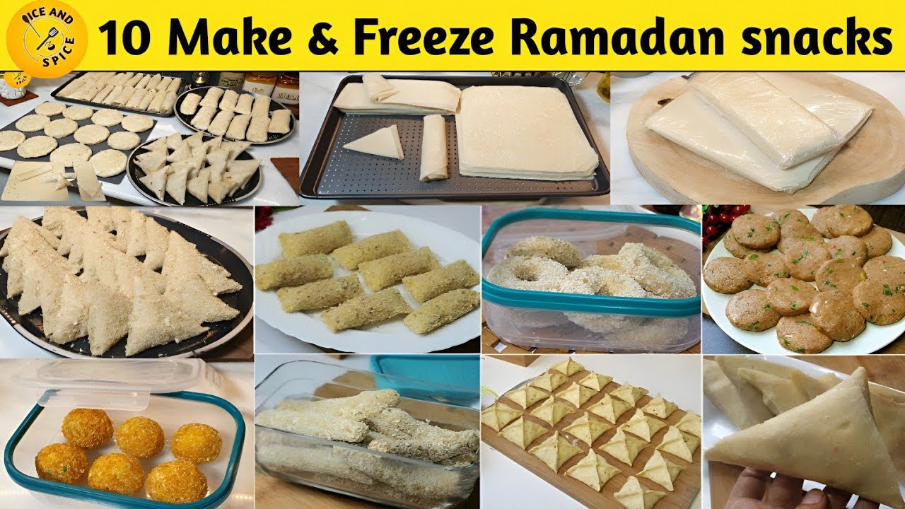 10 the best Make & freeze snacks | make and freeze snacks 🥨 make and freeze Ramadan recipes 