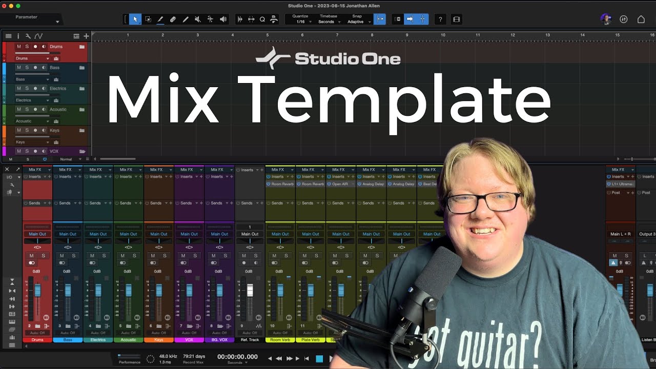 Шаблон микса PreSonus Studio One