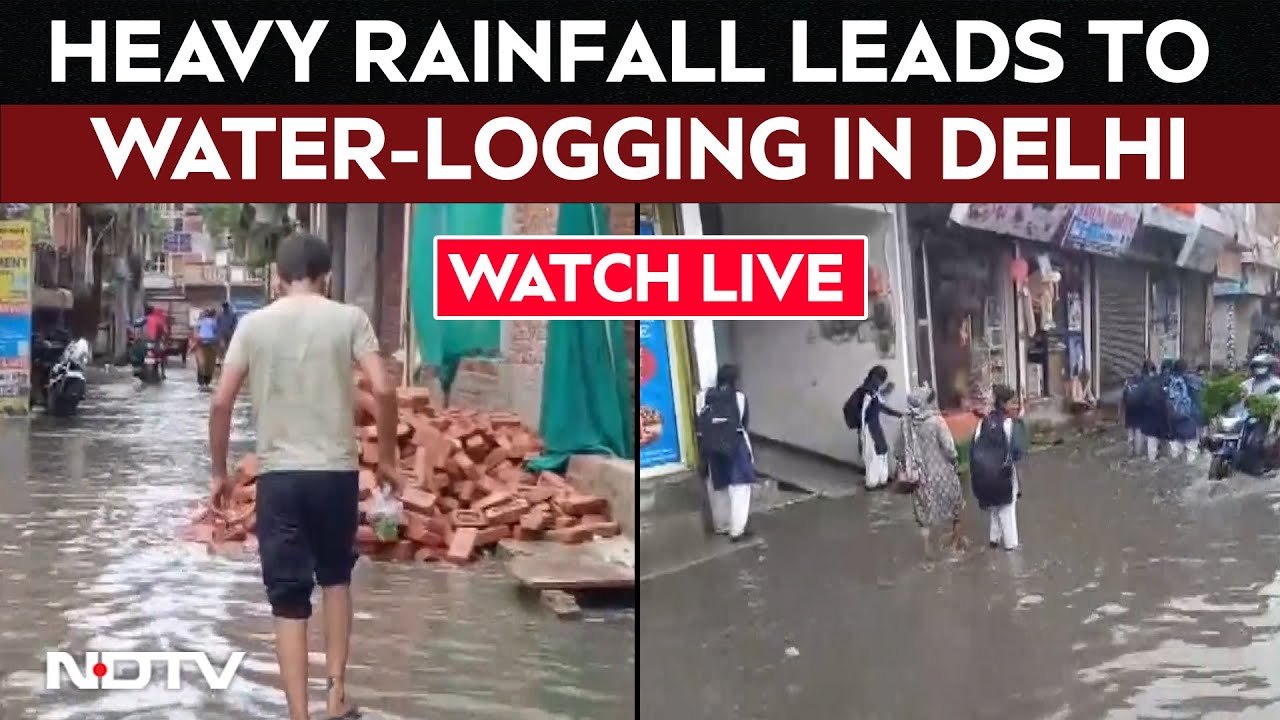Delhi Rain News | Delhi NCR | Heavy Rainfall Leads To Water-Logging In Parts Of National Capital