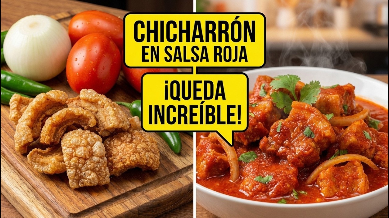 RECETA DE MAM&Aacute;: Chicharr&oacute;n en salsa roja
