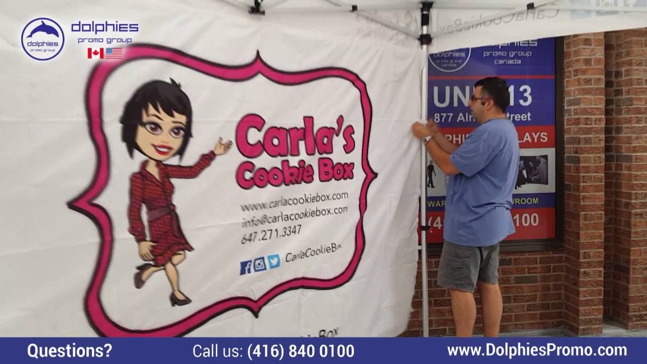 Back Wall for 10x10 ft TENT -  SETUP Video Instructions