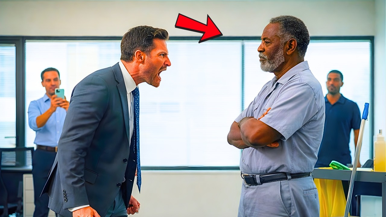 They Laughed at the Black Old Man Working as the New Cleaner — Three Days Later, He Fired EVERYONE