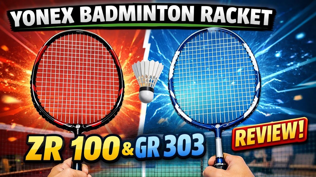 Yonex Badminton Racket ZR 100 Light & GR 303 i Review 🔥 (Vlog-492) | 