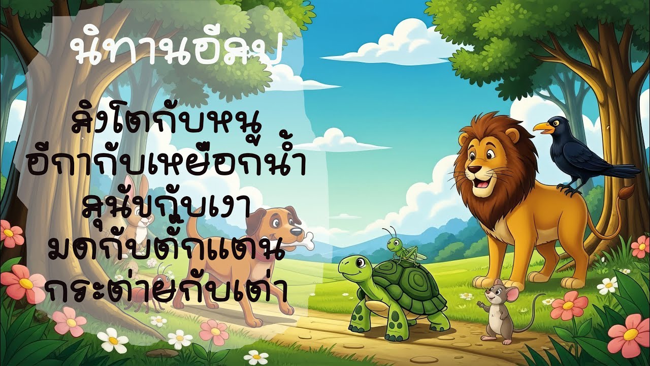 นิทานอีสปรวมเรื่อง | 5 เรื่องสอนใจ | นิทานเด็กยาว