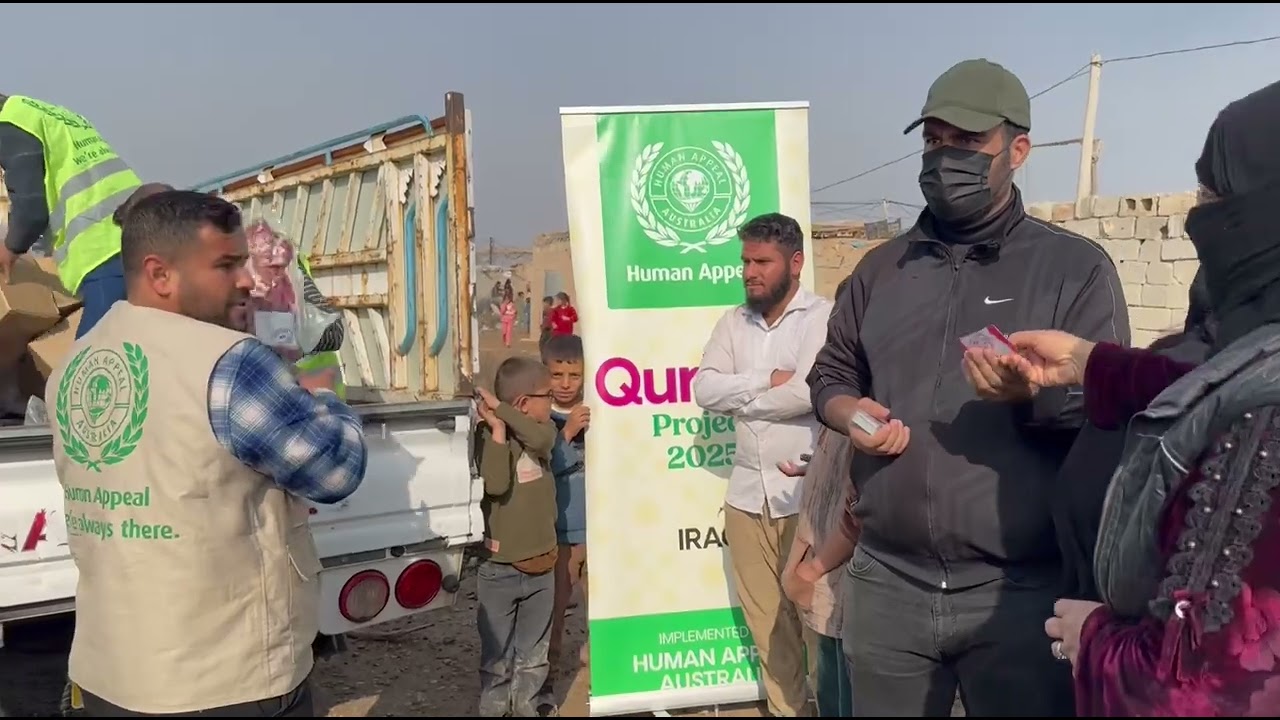 بفضل الله تم توزيع #اللحوم ميدنياً على العوائل المتعففة من قبل كوادر المؤسسة 