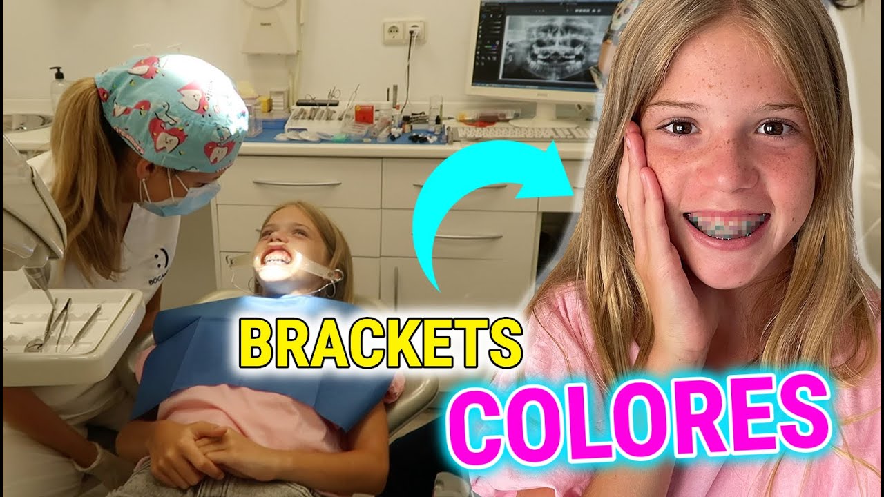 ME PONEN BRACKETS DE COLORES POR PRIMERA VEZ! DANIELA SE EMOCIONA LE ENCANTA 💖 Daniela Go