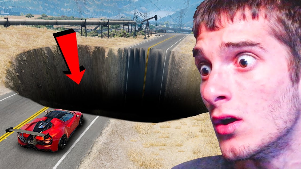 SÜPER ARABALAR DEV DELİKTEN GEÇEBİLİR Mİ? 🕳️ - GTA 5 MODS