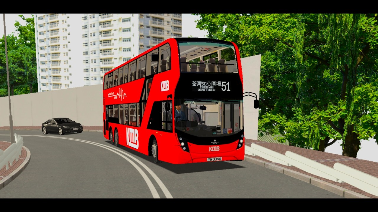 {瘋狂俾客投訴💩 大帽山12.8m巔峰之旅⛰️ } OMSI 2 driving (10) KMB E6X275 YM3390 @ 51 荃灣（如心廣場）↺上村