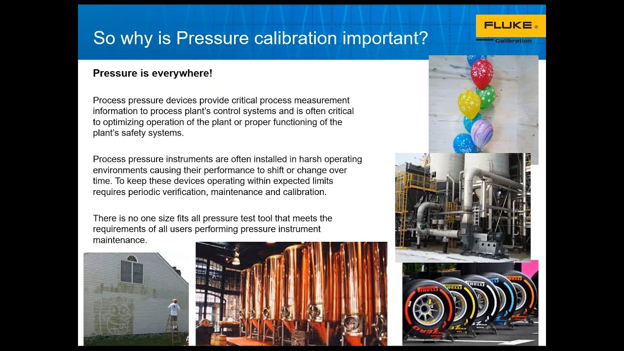 Webinar: Pressure Calibrations with Fluke