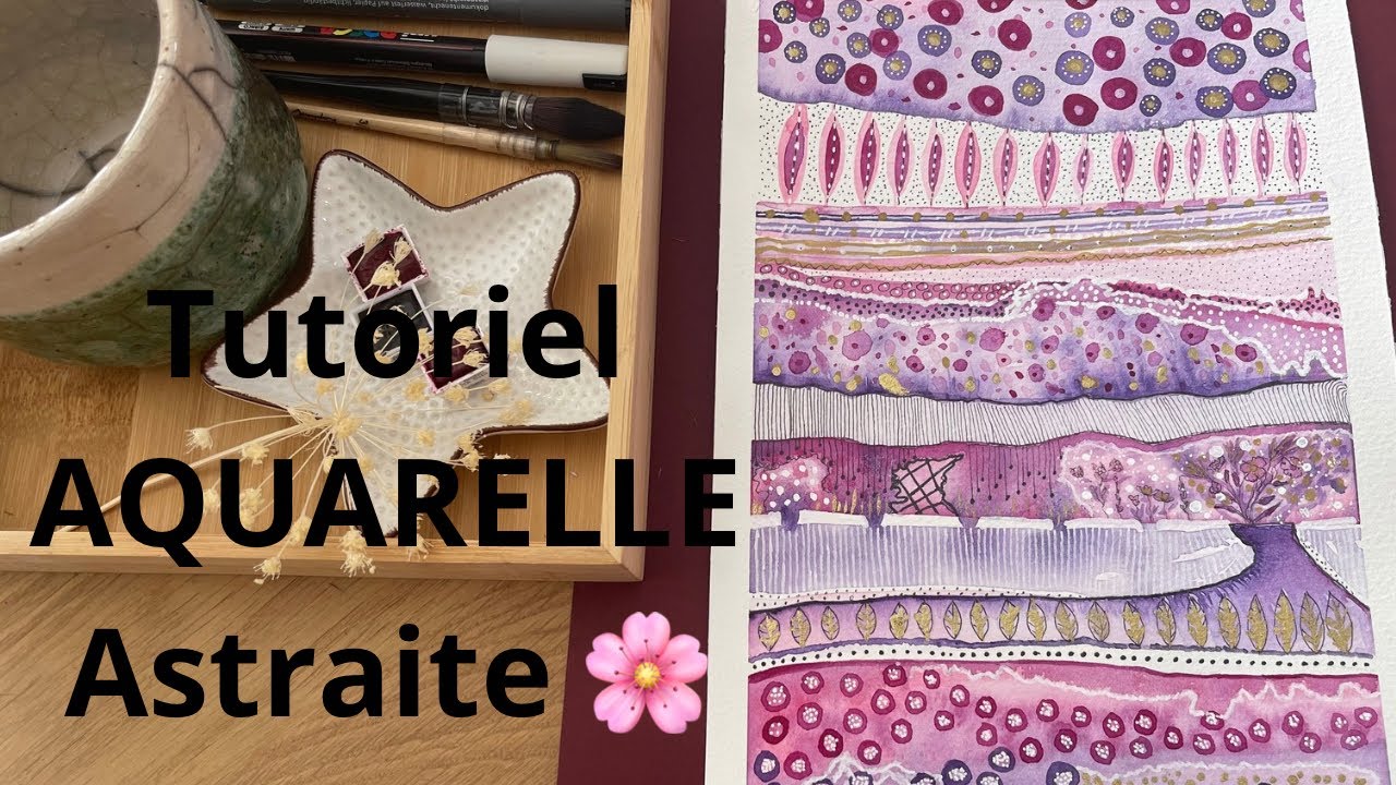 AQUARELLE Abstraite, tutoriel, le pouvoir de l’eau et du pigment 🌸