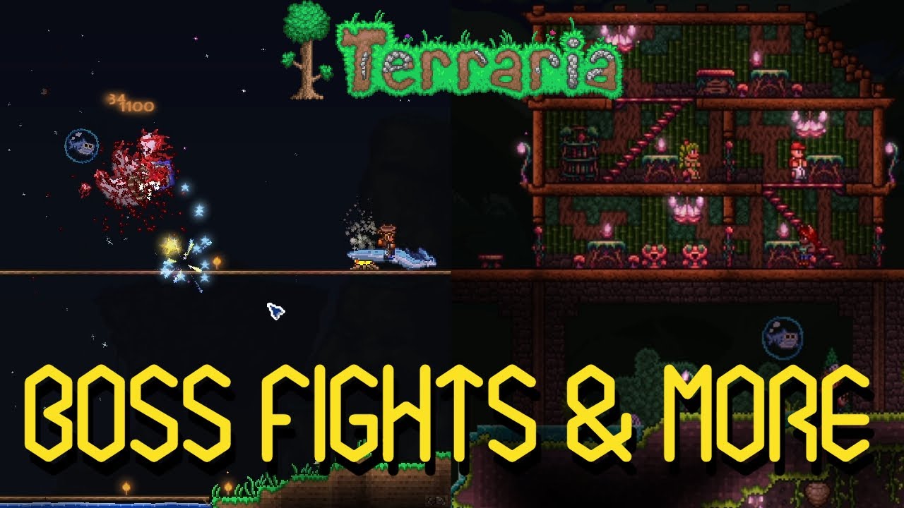 TERRARIA 1.4.5 LET'S PLAY - BOSS FIGHTS & MORE! (PT 4)