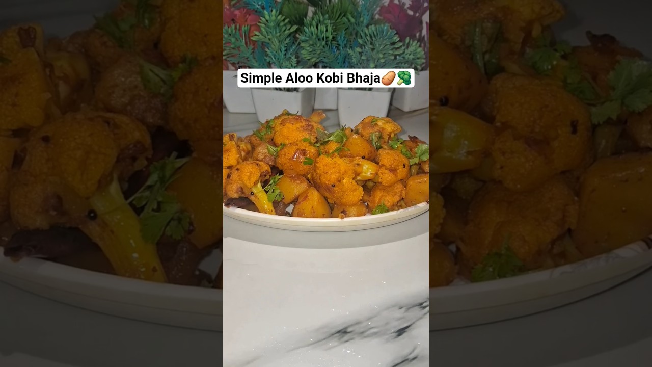 🥔🥦 Aloo Kobi Bhaja .. 