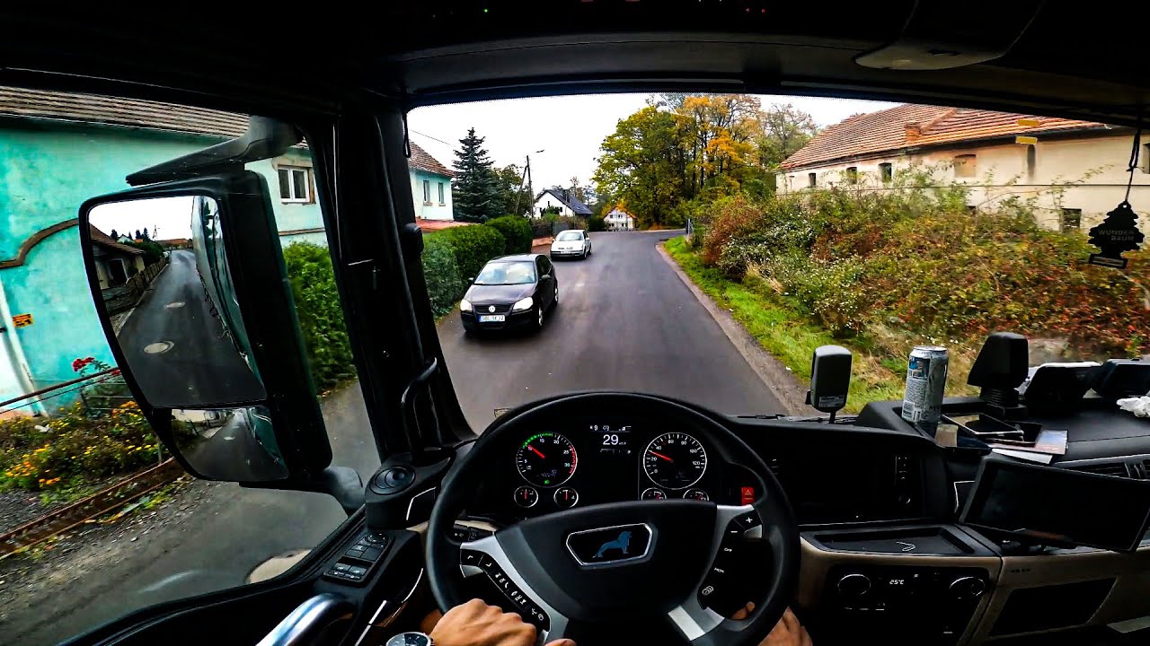 POV Truck Driving MAN TGX POLAND village #trucks #truck #driver #pov #hgv