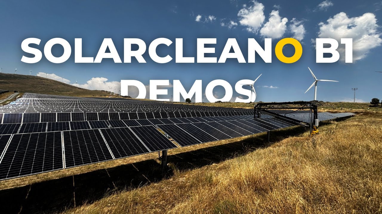 SolarCleano B1 on utility-scale solar installation