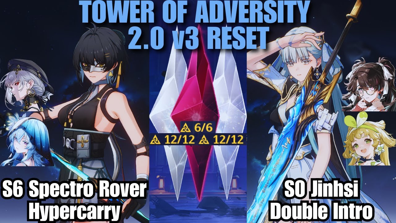 TOA 2.0 Reset | S6 S. Rover Hyper & S0 Jinhsi x Zhezhi WuWa | Tower of Adversity Wuthering Waves