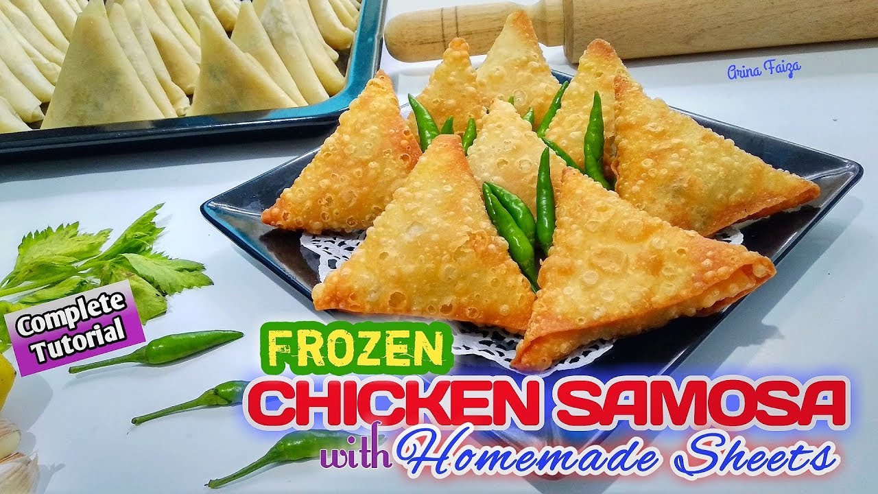 SAMOSA AYAM DENGAN KULIT SAMOSA HOMEMADE |سمبوسة بحشوة الدجاج