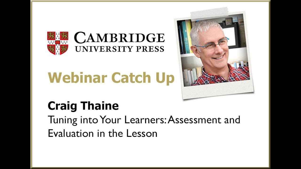 Tuning in to your learners - Assessment and Evaluation in the Lesson