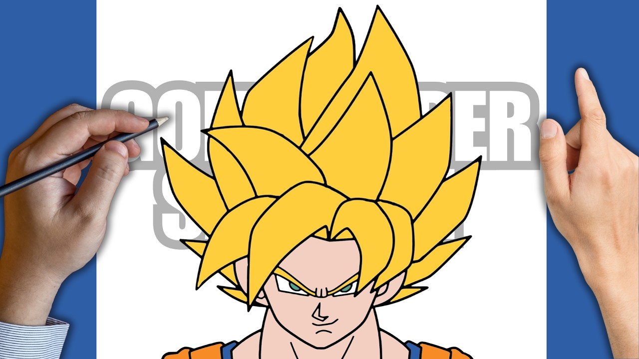 Como Desenhar Goku Super Saiyajin | Dragon Ball Super | DESENHANDO FÁCIL