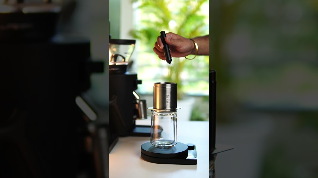 Brewing with the sleekest South Indian Filter Coffee Maker - SOFI 72 by Aramse Coffee #Mahlkonig