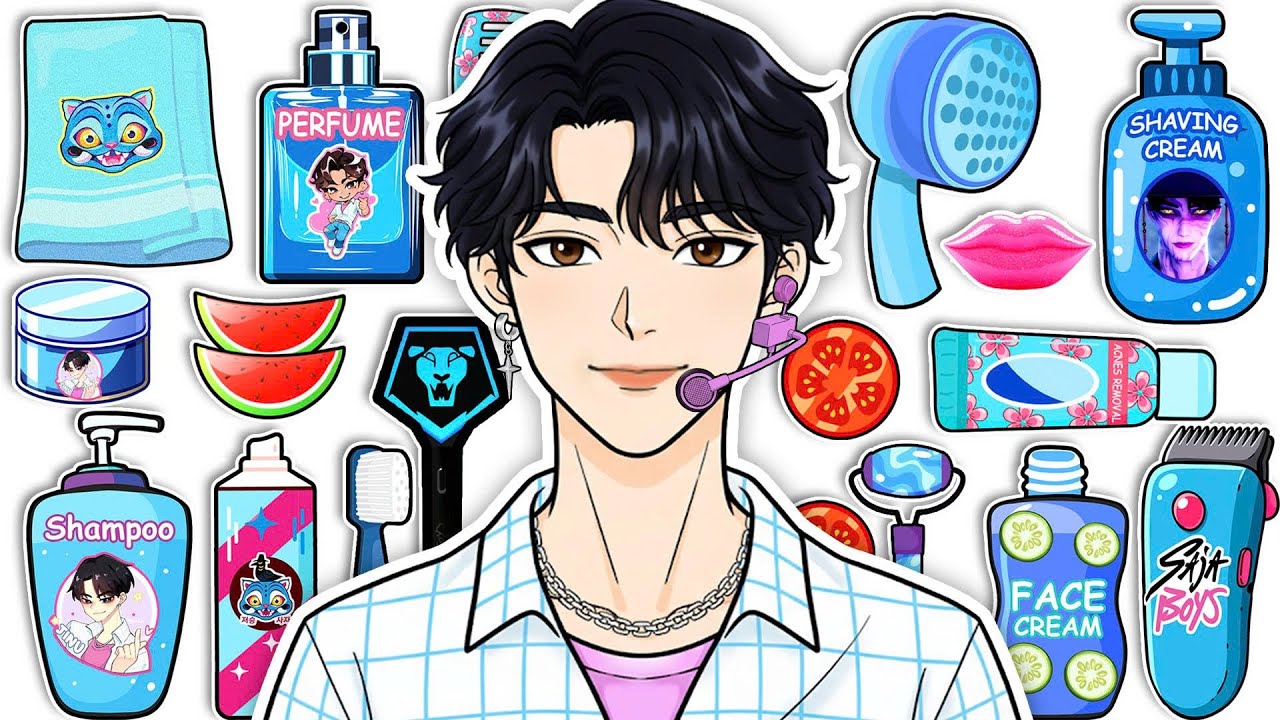 Бумажные самоделки 🌹 Светящийся макияж для свидания от Jinu 💄 Распаковка скрытой упаковки для ухо...