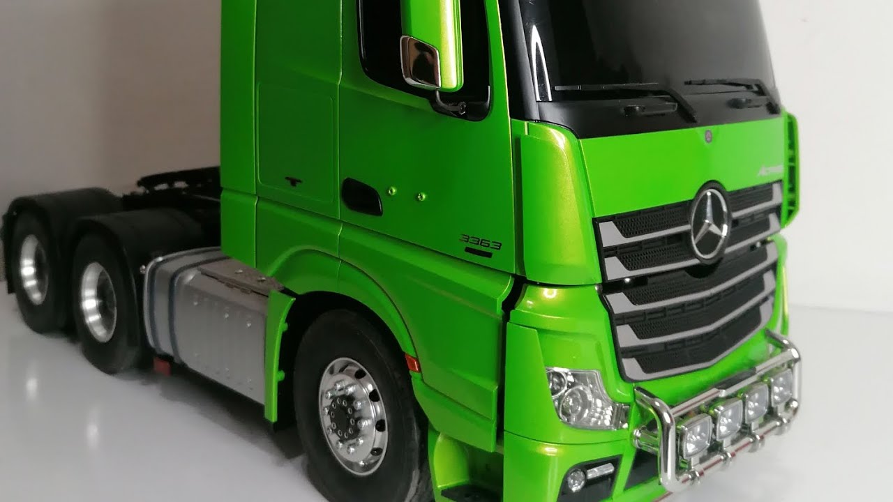 Rc truck tamiya 1/14 Mercedes actros rtr. Te enseñamos este expectacular camion.