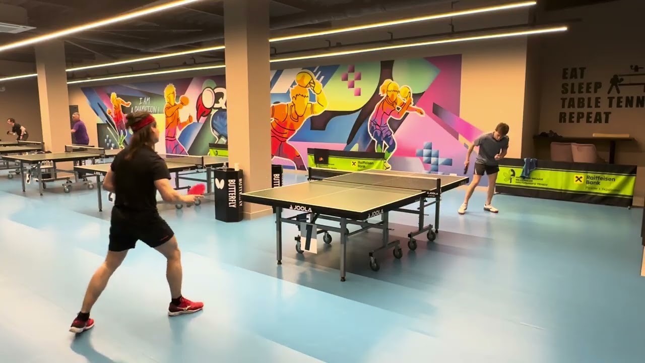 A superb display of table tennis