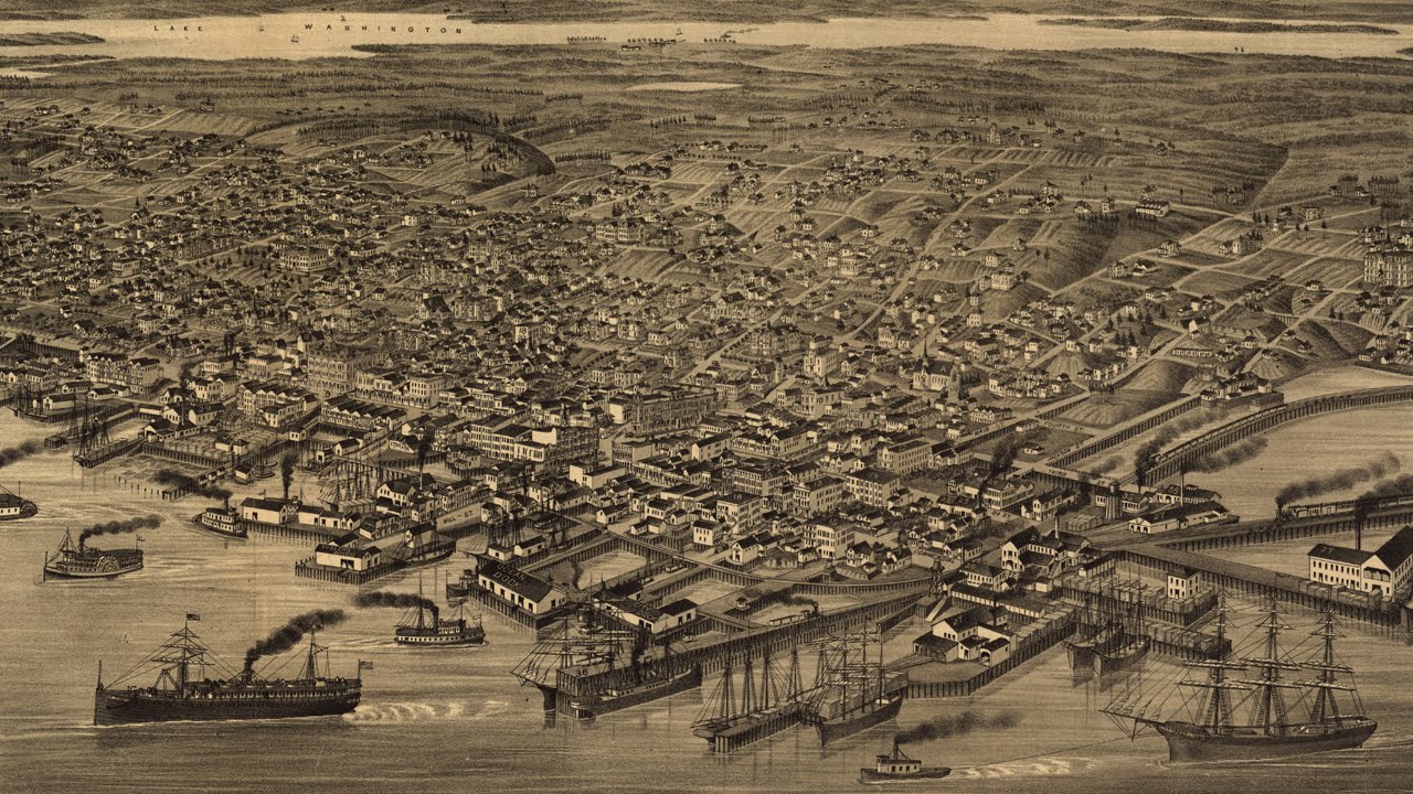 Seattle Washington History and Cartograph (1884)