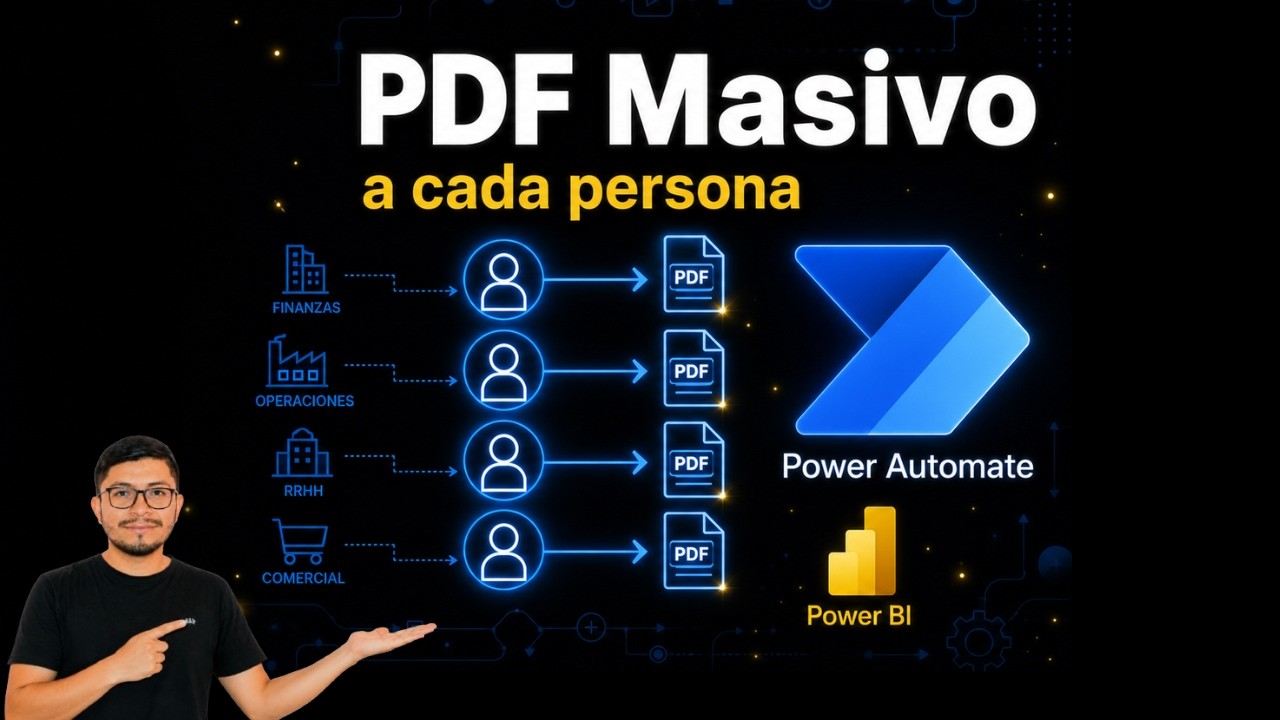 C&oacute;mo ENVIAR Informes de Power BI Filtrados a Varios Departamentos con Power Automate